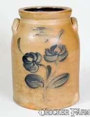 A' Macquoid & Co, WM-A' MACQUOID & CO / NEW-YORK / LITTLE WST 12TH ST. Stoneware Jar, circa 1870, Stoneware