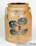 A' Macquoid & Co, WM-A' MACQUOID & CO / NEW-YORK / LITTLE WST 12TH ST. Stoneware Jar, circa 1870, Stoneware