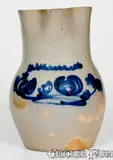 Smith & Day, Rare SMITH & DAY / NORWALK, CONN. Stoneware Pitcher with Bold Cobalt Decoration, circa 1843-1847, Stoneware