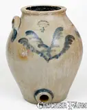 Smith & Day, Rare 4 Gal. SMITH & DAY / NORWALK, CONN. Stoneware Water Cooler, circa 1843-1847, Stoneware