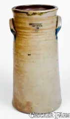 Smith & Day, 2 Gal. SMITH & DAY / NORWALK Stoneware Churn, circa 1840, Stoneware
