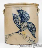 J.B. Pfaltzgraff, Exceedingly Rare and Important J.B. PFALTZGRAFF / YORK, PA Eagle Crock w/ Civil War Inscription, circa 1861-1865, Stoneware