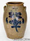 T & J Ducey, Very Rare T & J DUCEY / MANUFACTURERS / PETERSBURG, VA Four-Gallon Stoneware Jar, circa 1860, Stoneware