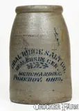 Coal Ridge Salt Co., Rare COAL RIDGE SALT CO. / POMEROY, OHIO Stoneware Canning Jar, circa 1880, Stoneware