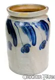 Excellent JOHN BELL / WAYNESBORO Stoneware Jar by John Bell, circa 1850-1880, Stoneware, sold Jul 2018