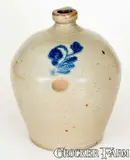 J. & L. E. Meeker, Extremely Rare J. & L. E. MEEKER / SUCCASUNNY, NJ 3 Gal. Stoneware Jug, second quarter 19th century, Stoneware