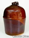 Meyer Bros & Co., PEORIA POTTERY (Illinois) Jug, MEYER BROS & CO. / WHOLESALE DRUGGISTS / ST. LOUIS, MO, late 19th century, Stoneware