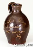 Horse Shoe Bend, "Horse Shoe Bend / Mt. Vernon, KY" Stoneware Mini Jug, late 19th century, Stoneware