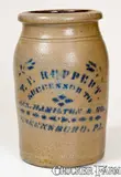 T.F. Reppert, T. F. REPPERT / SUCCESSOR TO JAS. HAMILTON & CO. / GREENSBORO, PA Stoneware Jar
