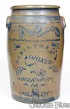 Hamilton & Jones, 8 Gal. HAMILTON & JONES / GREENSBORO, PA Stoneware Jar, circa 1875, Stoneware