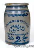 Williams And Reppert, 2 Gal. WILLIAMS & REPPERT / GREENSBORO, PA Stoneware Jar