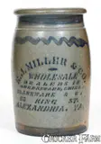 E. J. Miller & Co., 1 Gal. E. J. MILLER & CO. / ALEXANDRIA, VA Stoneware Jar with Stenciled Advertising, circa 1875, Stoneware