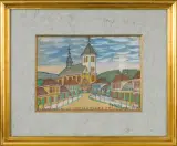 Nikifor Krynicki, Miasto z kościołem