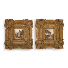 James Aumonier, A Pair Of Watercolours. 'A Cottage At Steyning' & Another, Watercolour