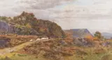 Cyril Ward, Moving The Sheep, On The Moor, Watercolour