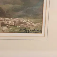 Wycliffe Eggington, Granite Worker, Belstone, Dartmoor, Watercolour