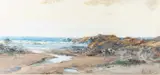 Albert Pollitt, On The Dunes, 1904, Watercolour