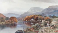 Robert Dobson, On The Conway, North Wales, Watercolour
