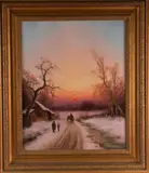 Niels H. Christiansen, The Farm Track, Oil on canvas