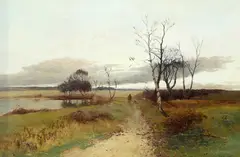 William Manners, On The Ouse..., 1894, Oil on canvas