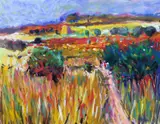 John Holt, French Landscape, Pastel