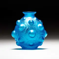 René Lalique, René Lalique (French, 1860-1945), 'Tournesols', A Vase, Designed 1927, glass, etched R