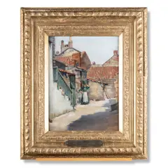 Views Of Old Whitby, A Pair by William Henry Miles Jr., Oil on canvas, sold Jul 2023