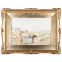 William Sidney Cooper, Near Amberley, Sussex, 1921, Watercolour