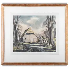 Ronald Maddox, The Edge Of The Wood, Ink and watercolour heightened with white