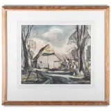 Ronald Maddox, The Edge Of The Wood, Ink and watercolour heightened with white