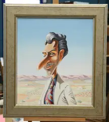 Charles 'charlie' Shiels, Felix In The Countryside, Oil on canvas