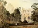 Thomas Miles Richardson Snr., Dryburgh Abbey, Watercolour