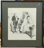 Gertrude Demain Hammond, A Pair Of Ink Drawings
