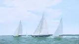 Ron Charles Mitchell, The Solent J Class Regatta 2012, Lionheart, Valsheda And Ranger, Oil on canvas