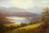 Everett Watson Mellor, 'Elterwater And Langdale Pikes' And 'Derwentwater And Friars Crag', A Pair, Oil on board