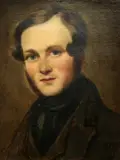 Henry Liverseege, Portrait Of Alfred Gomersal Vickers, Oil on canvas laid to board