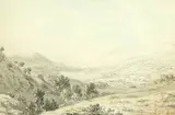 Anthony Devis, Lake District Landscape, Pencil, ink and wash