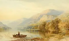 Cornelius Pearson, Scene On Loch Lomond, 1874, Watercolour
