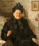 Madeline Graham Barker, Portrait Of A Lady Seated, 1923, Oil on canvas, unframed