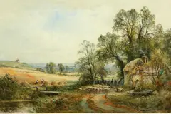 Country Landscape by Henry John Kinnaird, Watercolour, sold May 2023