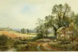 Henry John Kinnaird, Country Landscape, Watercolour