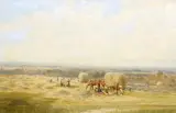 James Whaite, Harvesting, Watercolour