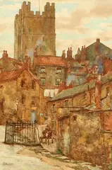 John Dobby Walker, A Pair Of Views Of Richmond, Watercolour