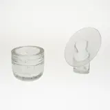 Timo Sarpaneva, Art glass, 2 pcs, Arkipelago and Marcel, Iittala, clear glass