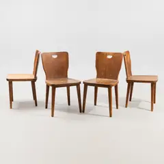Werner West, Chairs, 4 pcs, mid of 20th century