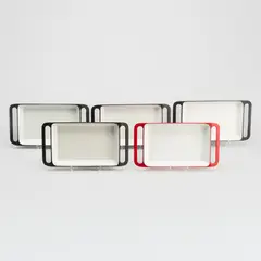 Timo Sarpaneva, A set of five serving dishes, model 4518, Rosenlew & Co, 1960's, cast iron and enamel