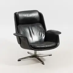 Olli Borg, Armchair, Rondo, Asko, leather