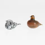 Oiva Toikka, Decoration bird, 2 pcs, Nuutajärvi, glass