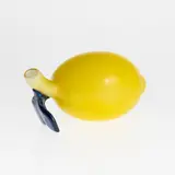 Oiva Toikka, Glass sculpture, Lemon, Nuutajärvi, multicolored glass