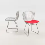 Harry Bertoia, Bertoia-chair, 2 pcs, Knoll, chrome frame